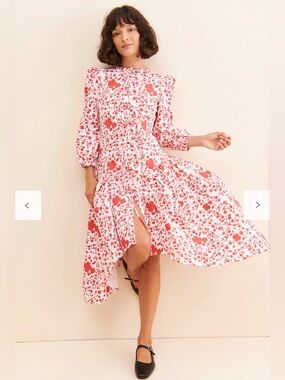 cassidy embroidered midi dress Cassie Embroidered Midi Dress